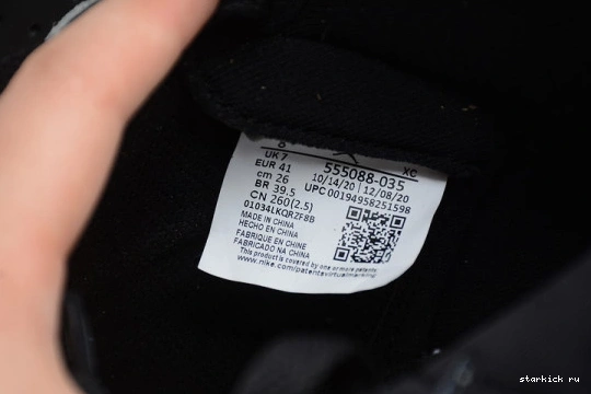 Grey White Black High Air 555088-035 Jordan 555088-035 Retro 1 Smoke Light 0716
